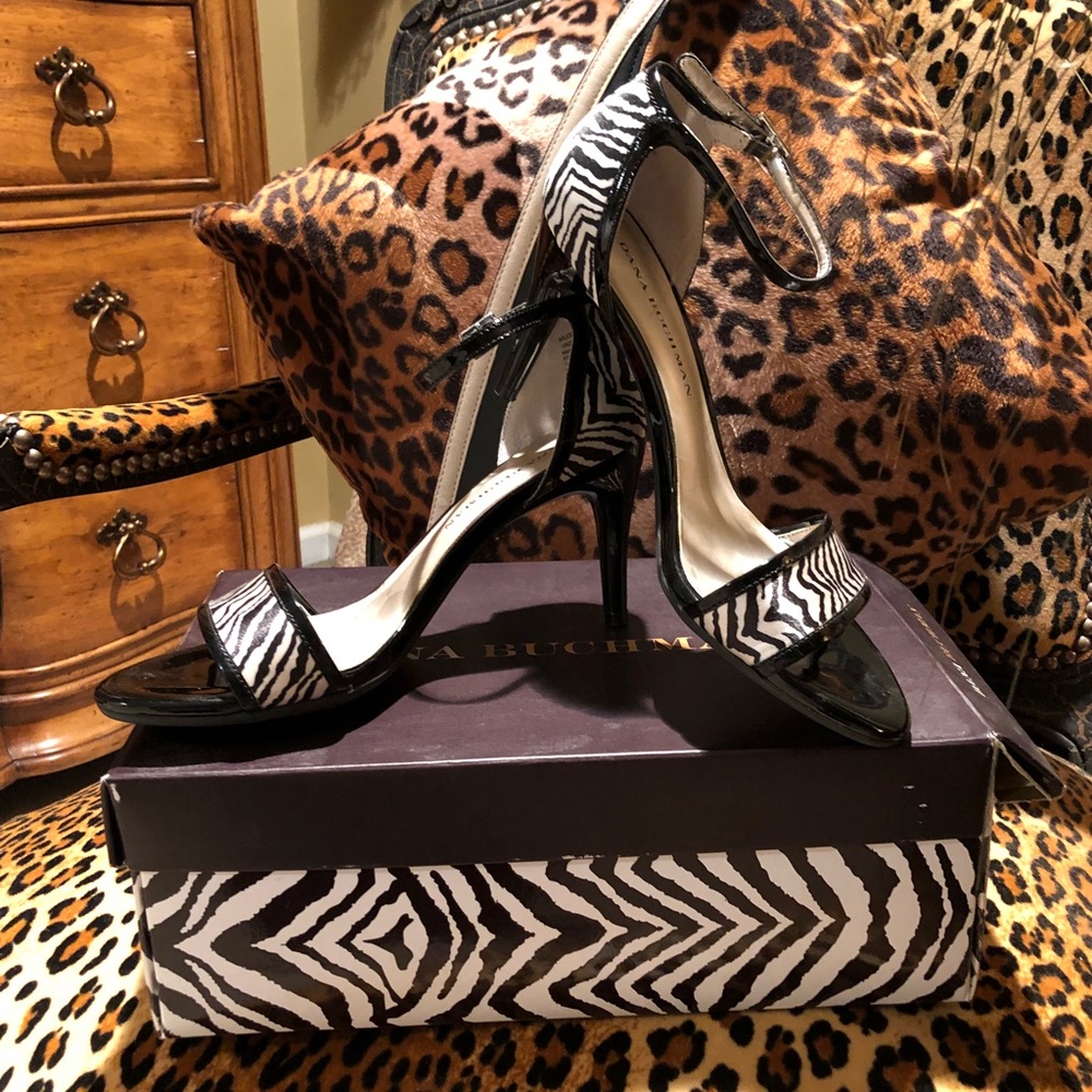 Dana Buchanan zebra print sandals